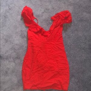 super cute red dress from zaful!